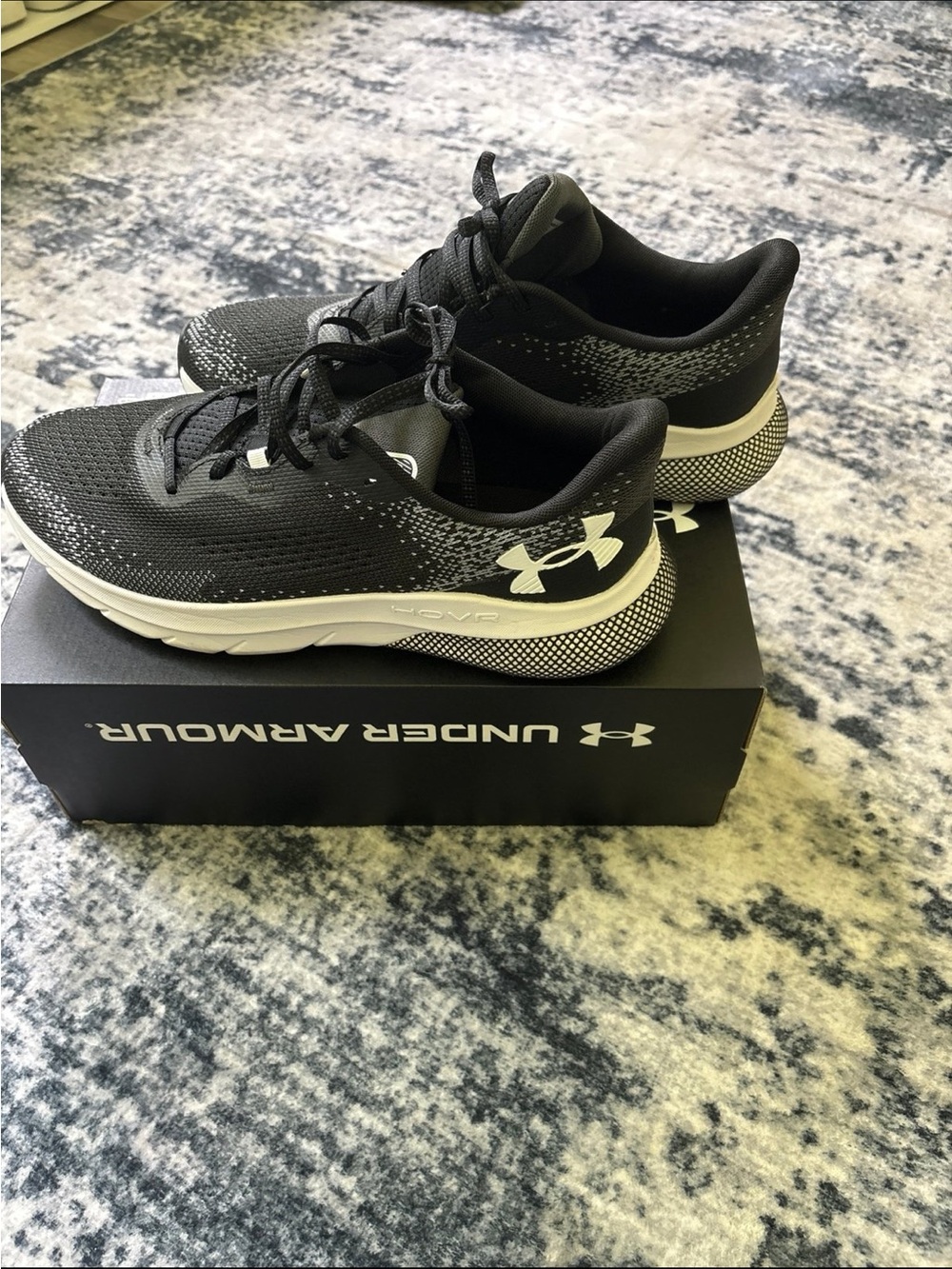 Under Armour Black and White Men's Running Sneakers